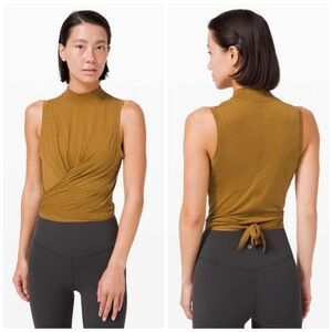Lululemon NWT $56 Time to Restore Mock Neck Tank
Spiced Bronze/White Size 6
